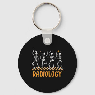 Dancing Skeleton Radiology Technician Xray Tech Ha Keychain