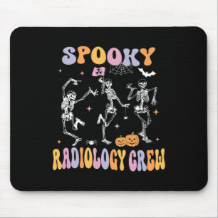 Dancing Skeleton Spooky Radiology Crew X-ray Tech Mouse Pad
