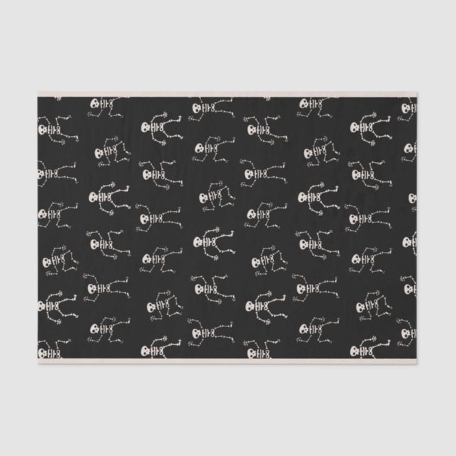 Dancing Skeleton Tissue Paper (Front)