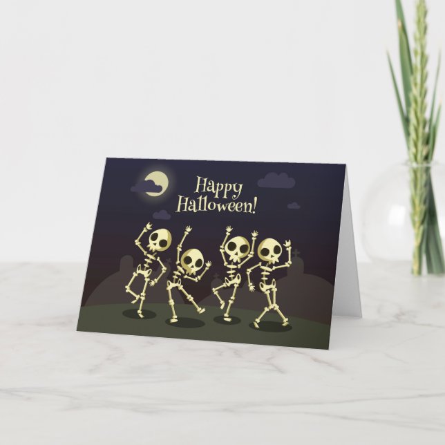 Dancing Skeletons Card (Front)