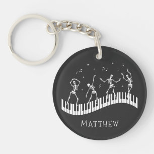 Dancing Skeletons Clavier Musicien Noir