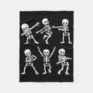 Dancing Skeletons Dance Challenge Boys Girl Kids H Fleece Blanket
