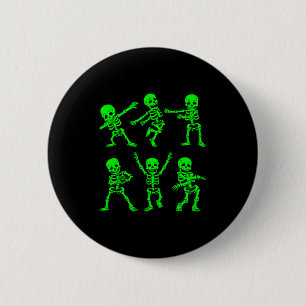 Dancing Skeletons Dance Challenge Girl Boys Kids H 2 Inch Round Button