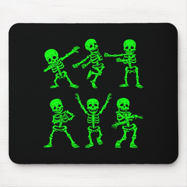 Dancing Skeletons Dance Challenge Girl Boys Kids H Mouse Pad (Front)