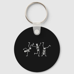 Dancing Skeletons Dance Challenge Halloween Scary Keychain