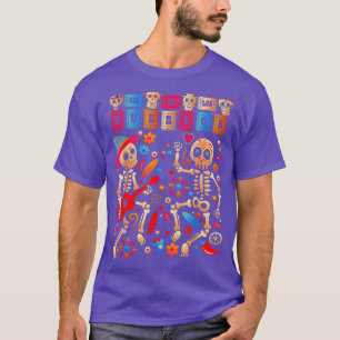 Dancing Skeletons Funny Cute Dia De Los Muertos T- T-Shirt