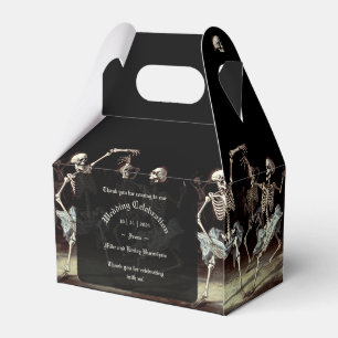 Dancing Skeletons Gothic Wedding Favor Box