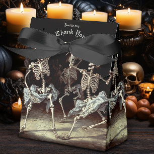 Dancing Skeletons Gothic Wedding Favor Box
