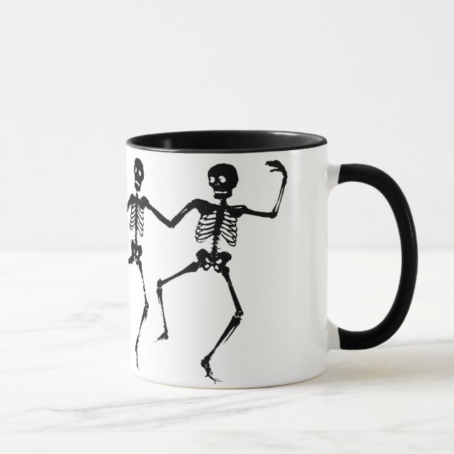 Dancing Skeletons (Halloween) Mug (Right)