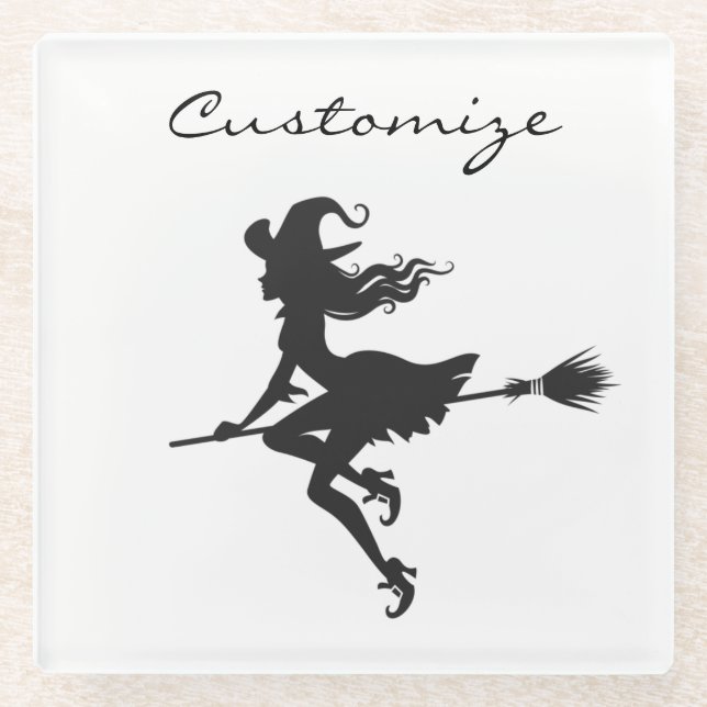 Dancing Skeletons Halloween Thunder_Cove Glass Coaster (Front)