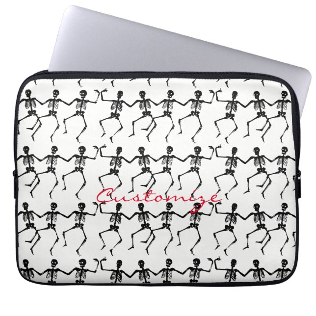 Dancing Skeletons Halloween Thunder_Cove  Laptop Sleeve (Front)