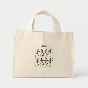 Dancing Skeletons Halloween Thunder_Cove Mini Tote Bag