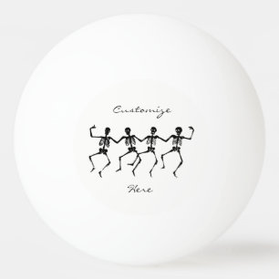Dancing Skeletons Halloween Thunder_Cove Ping Pong Ball