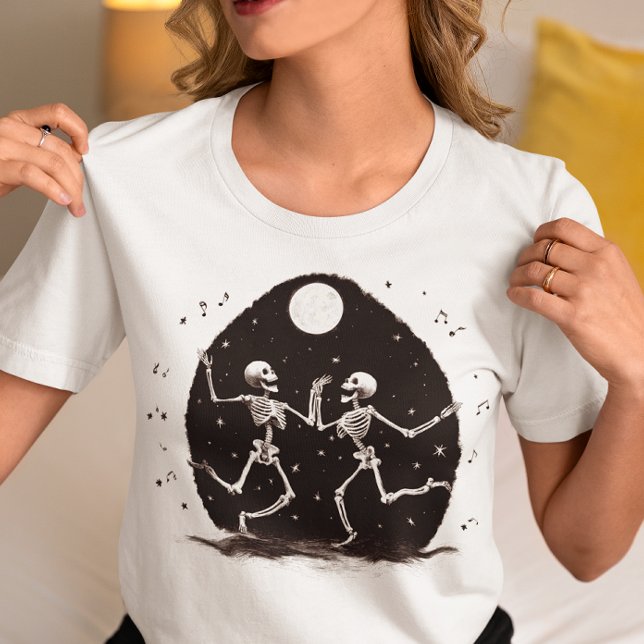 Dancing Skeletons Halloween Tri-Blend Shirt (Creator Uploaded)