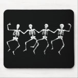 Dancing Skeletons II Mouse Pad<br><div class="desc">Images of white dancing skeletons.</div>