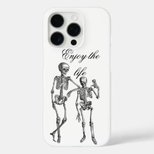 Dancing Skeletons Illustration  iPhone 16 Pro Case