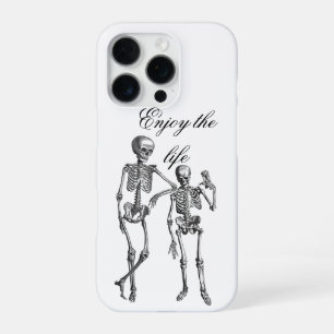 Dancing Skeletons Illustration iPhone 16 Pro Case