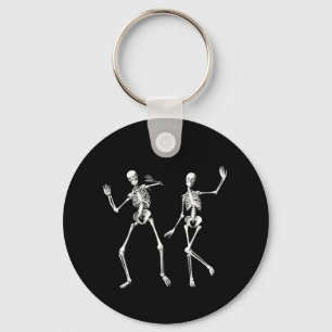 Dancing Skeletons Keychain