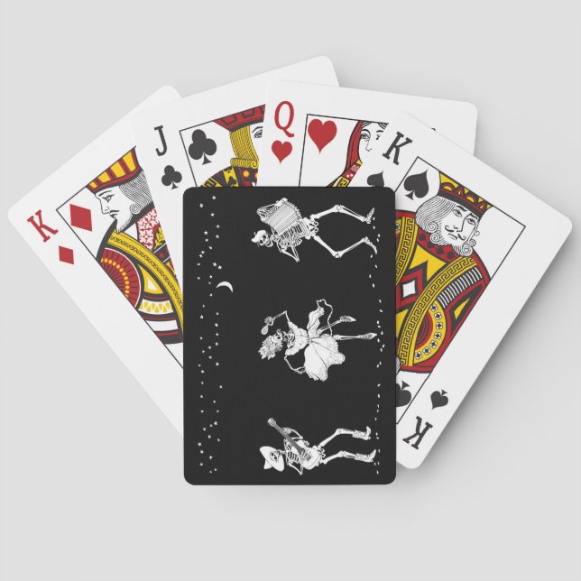 Dancing Skeletons Playing Cards (Back)