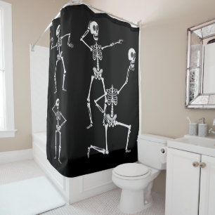 Dancing Skeletons Shower Curtain