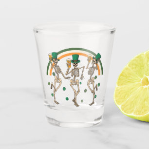 Dancing Skeletons St Patrick Shot Glass