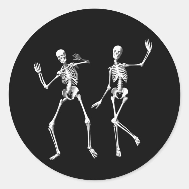 Dancing Skeletons Sticker (Front)