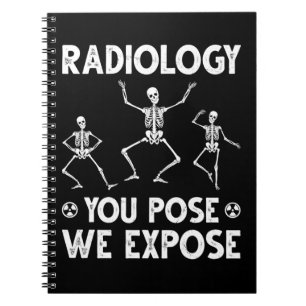 Dancing Skeletons Xray Radiology Humour Notebook