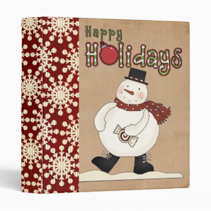 Dancing Snowman Binder