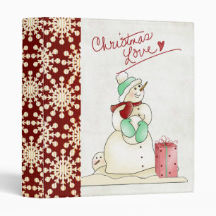 Dancing Snowman Binder