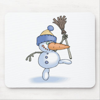 Dancing Snowman Mouse Pad