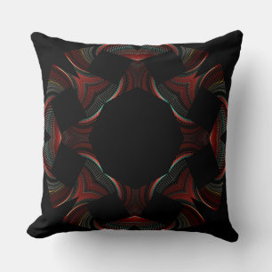 Dancing Squares Throw Pillow