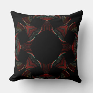 Dancing Squares Throw Pillow