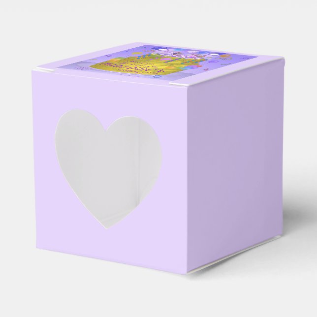 Dancing Squirrels on Cake Birthday Favor Box (Front Side)