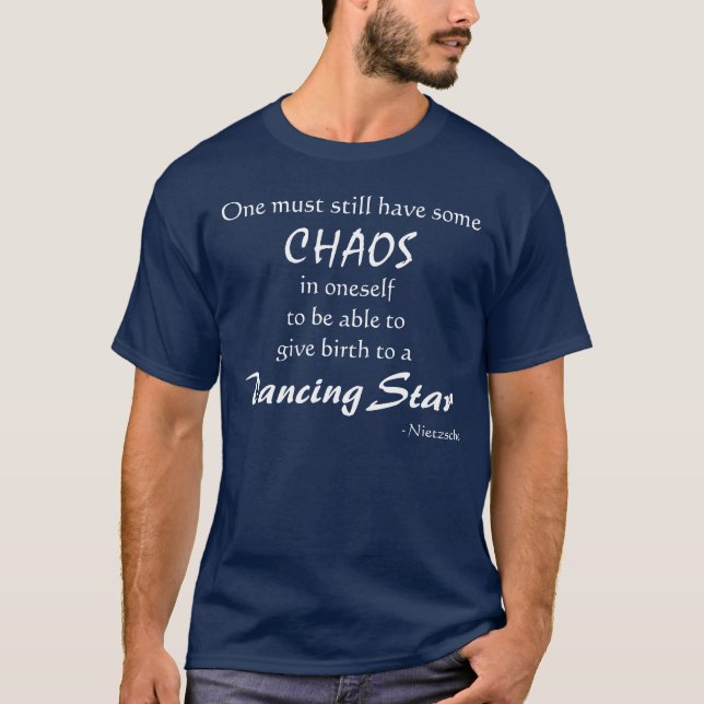 Dancing Star - Nietzsche - Customized T-Shirt (Front)