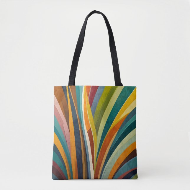 Dancing Stripes in Colour Tote Bag (Front)