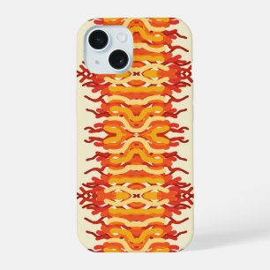 Dancing Sunburst Pop Of Colour Abstract Art iPhone 15 Case