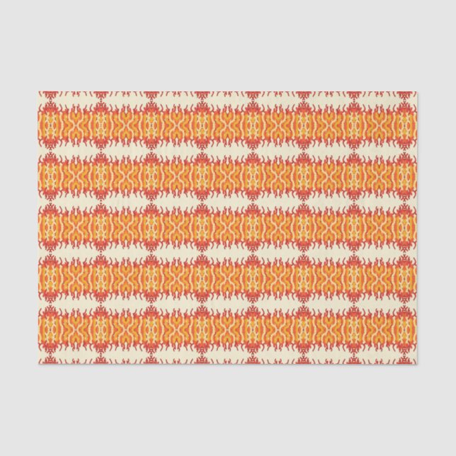 Dancing Sunburst Pop Of Colour Abstract Art Tissue Paper (Front)
