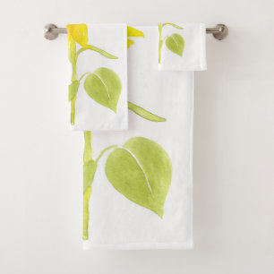 'Dancing Sunflower' Bath Towel Set