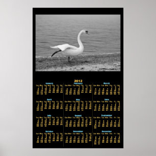 Dancing swan 2012 calendar poster