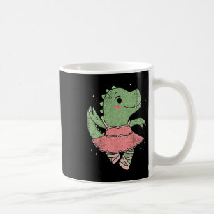 Dancing T-rex Dinosaur Llerina For Llet Dancer Vin Coffee Mug