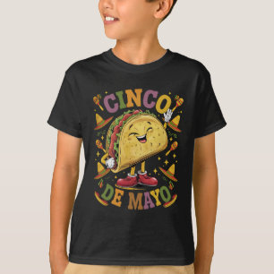 Dancing Taco Funny Cinco De Mayo Fiesta Party T-Shirt