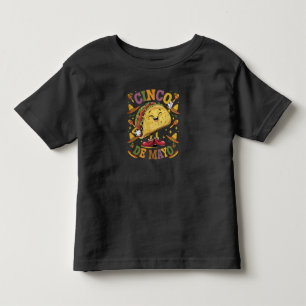 Dancing Taco Funny Cinco De Mayo Fiesta Party Toddler T-shirt