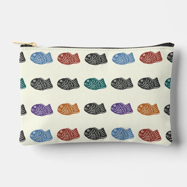 Dancing Taiyaki Accessory Pouch (Front)