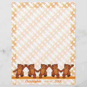 Dancing Teddy Bears Custom Scrapbook Pages