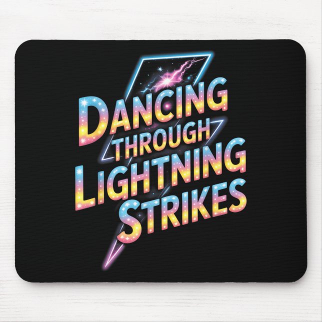 Dancing Through The Lightning Strike Dancer Motiva Mouse Pad (Front)