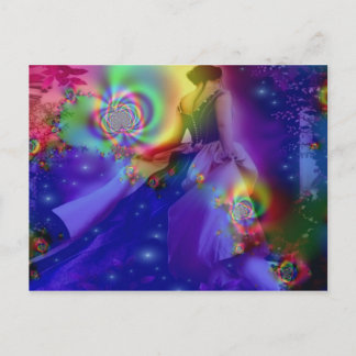 Dancing through the stars postcard