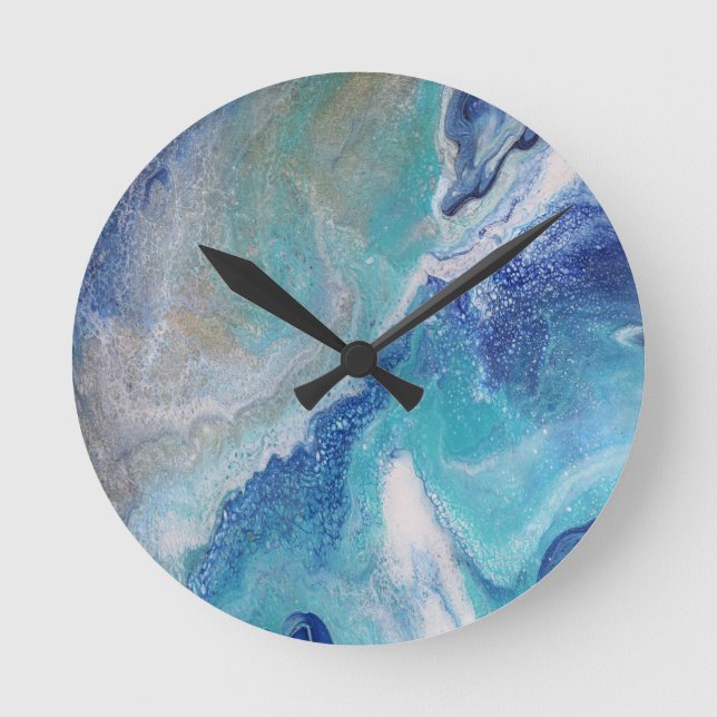 Dancing Tides Round Clock (Front)