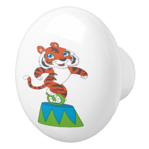 Dancing Tiger Ceramic Knob