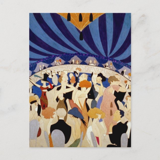 Dancing to a Jazz Band Postcard (Front)