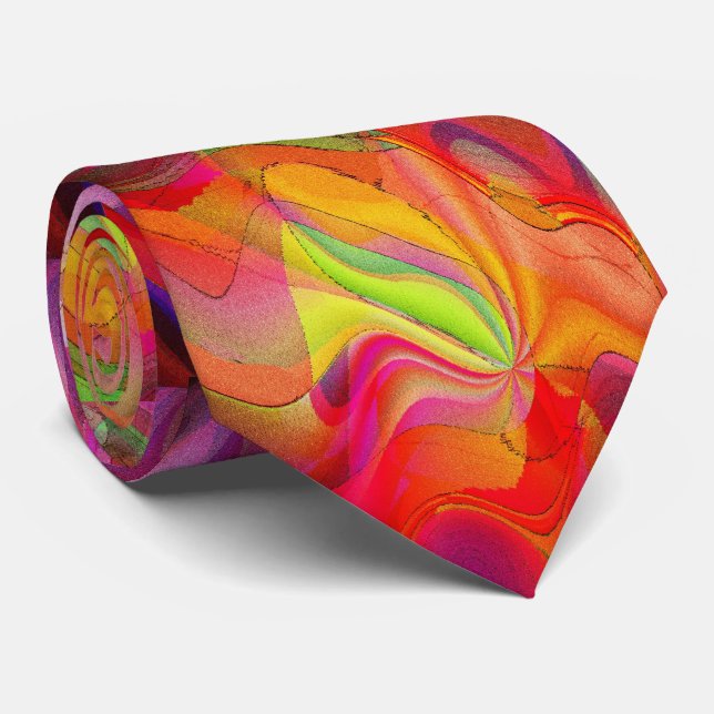 Dancing to Prokofiev modern abstract art Tie (Rolled)